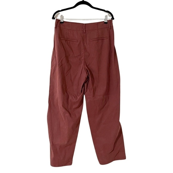 NWT JOIE High Rise Tapered Trousers Pants Terracotta Sz 8 - Picture 2 of 7